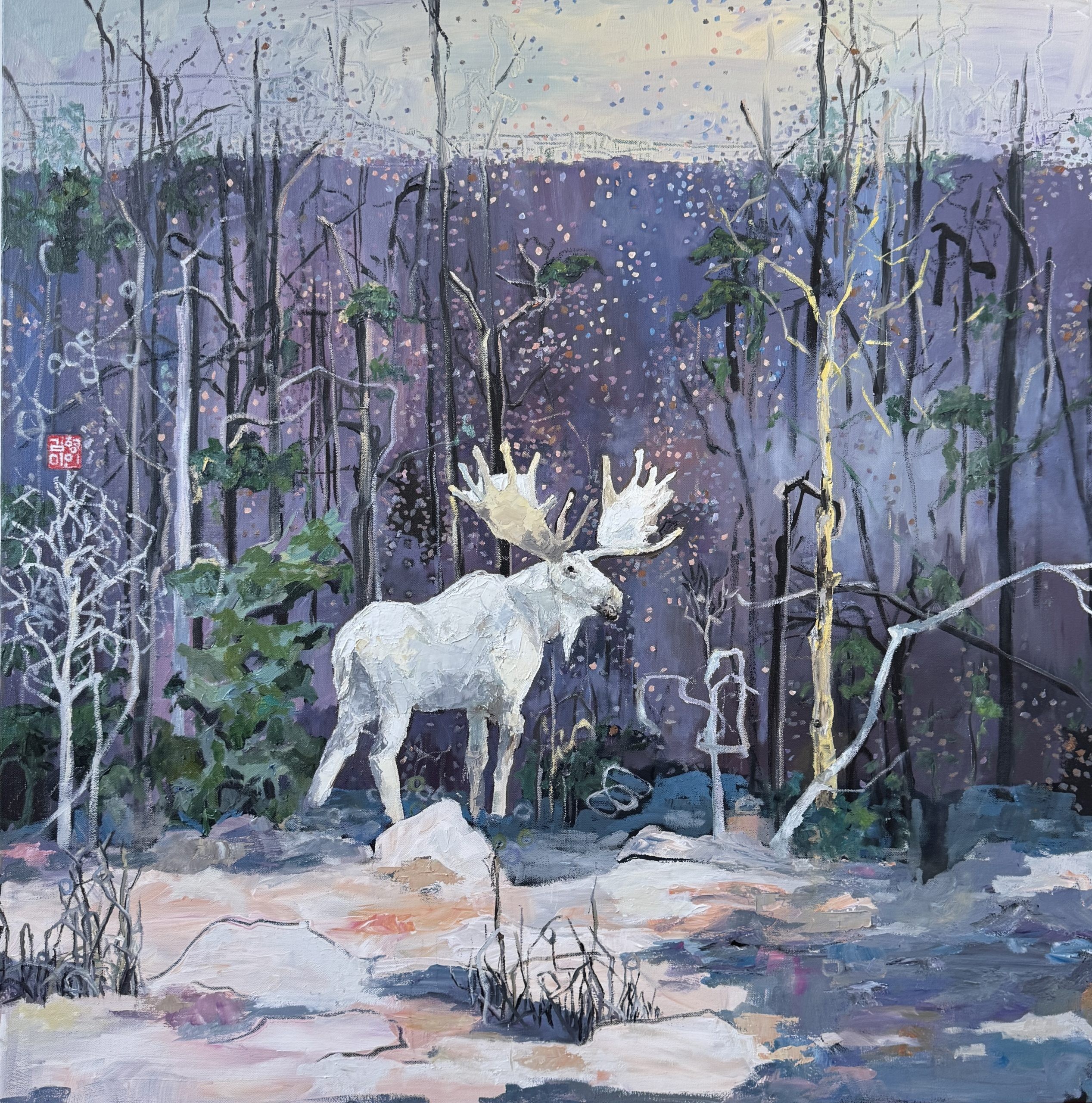 The Spiritual King I — painting by Clara Kim