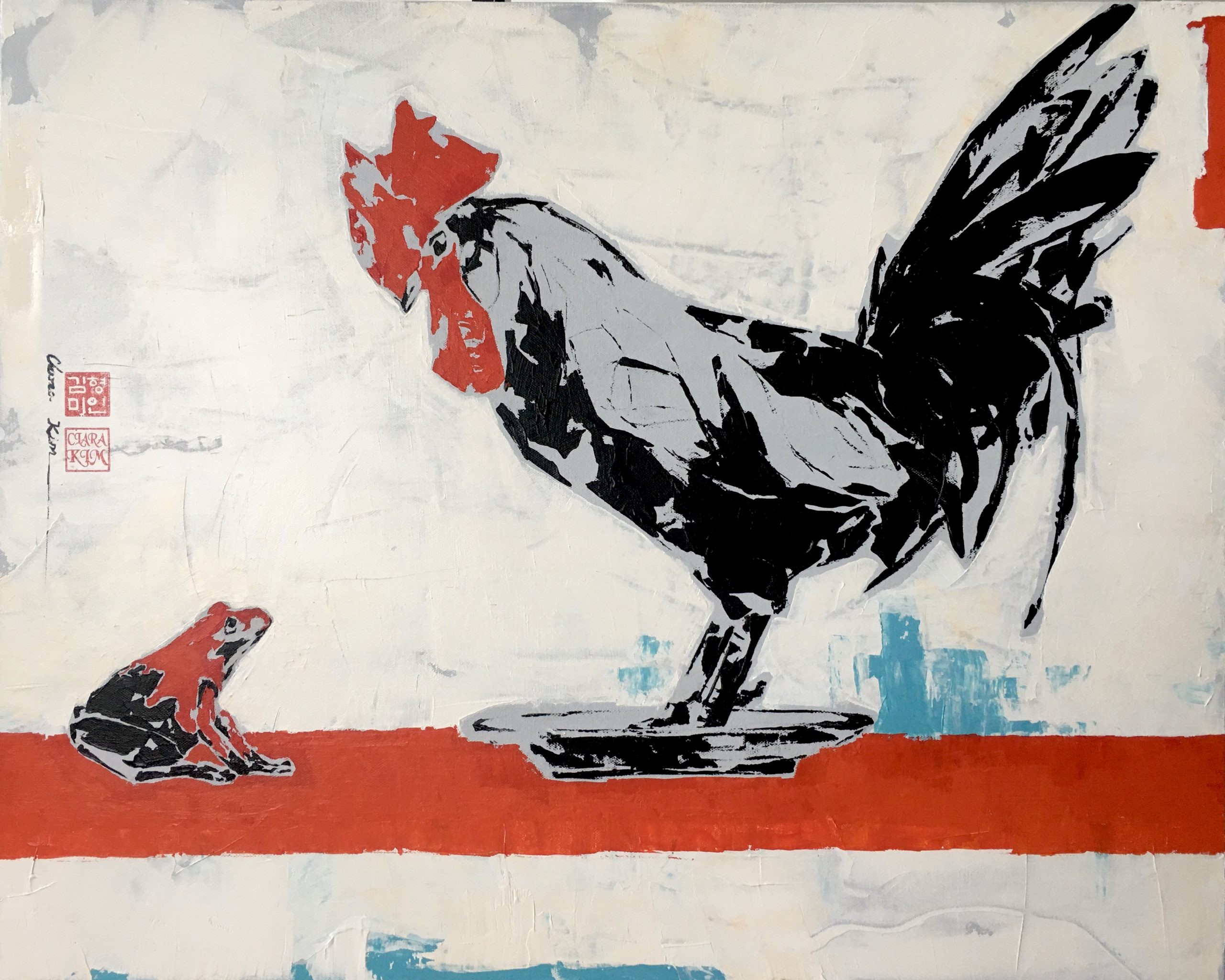 Opponent — painting by Clara Kim