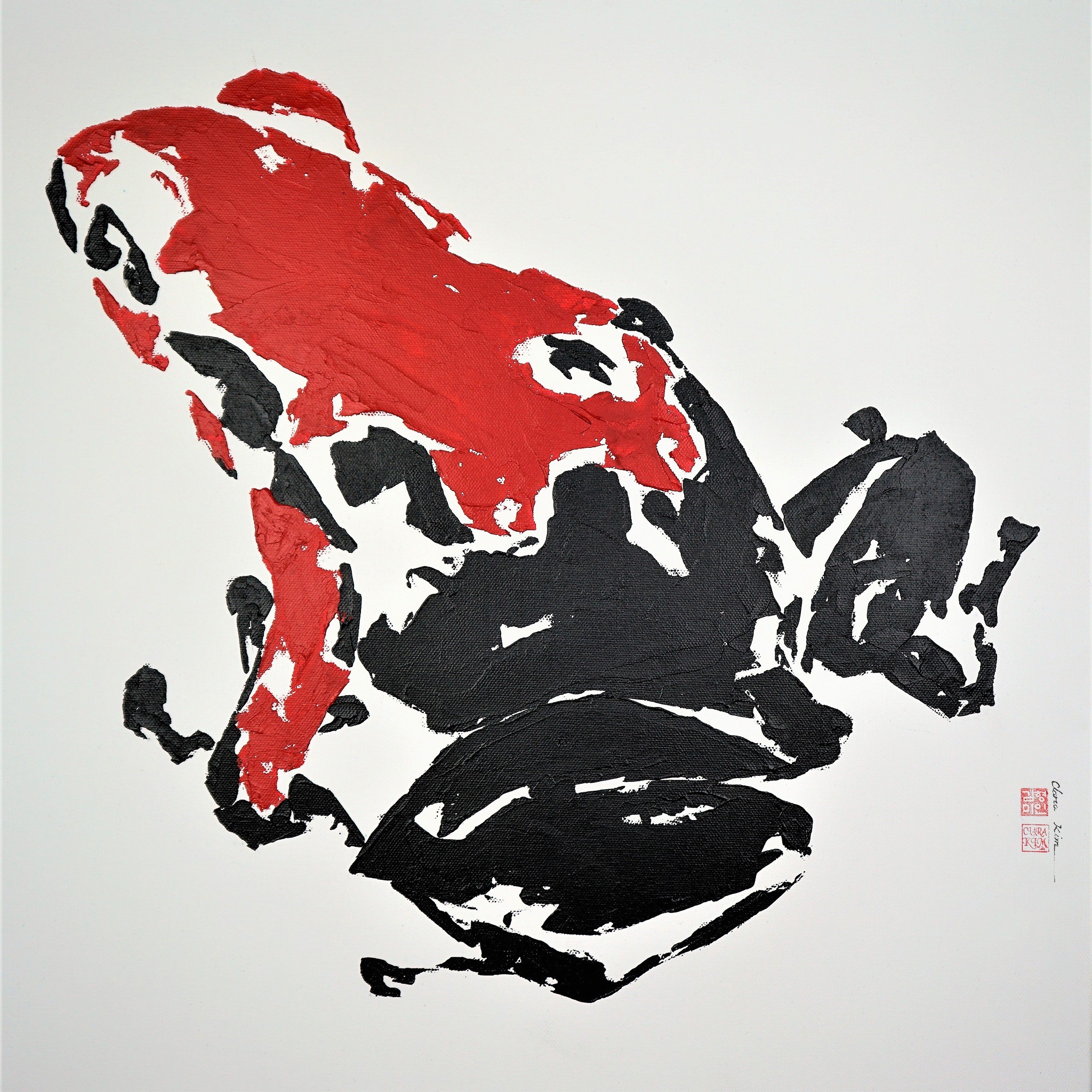 Holding — painting by Clara Kim