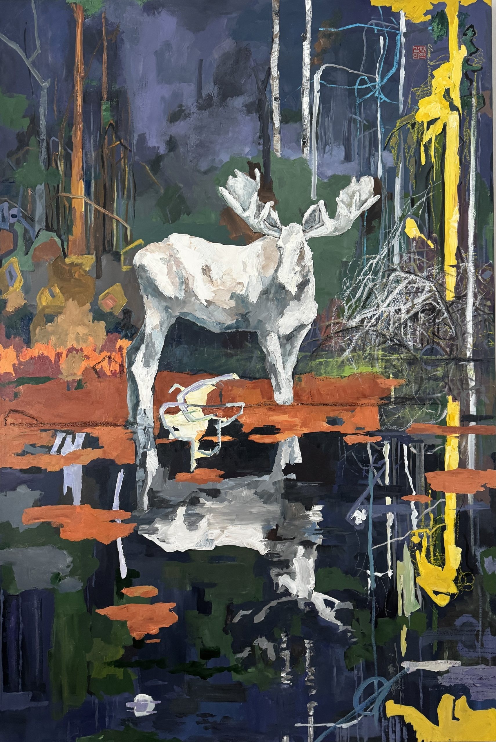The Spiritual King II — painting by Clara Kim